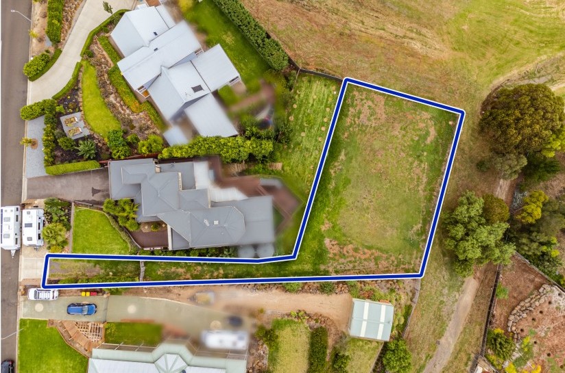 Aerial view of subdivided block at 42a Links Rd, Darley, Victoria